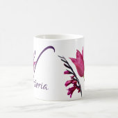 Lila Tulpenblume Kaffeetasse (Mittel)