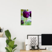 Lila Tulpenblumen Poster (Heimbüro)