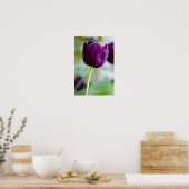 Lila Tulpenblumen Poster (Küche)
