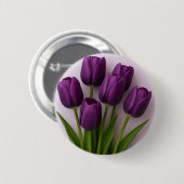 Lila Tulpenbrosche Button (Vorne & Hinten)