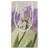 Lila Tulpengeschenktaschen für Gastgeschenk Blume Kleine Geschenktüte (Vorderseite)