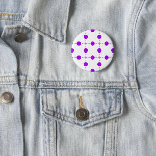 Lila Tupfen, Tupfenmuster, Punkte, Gepunktet Button