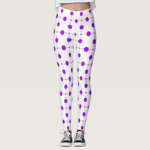 Lila Tupfen, Tupfenmuster, Punkte, Gepunktet Leggings