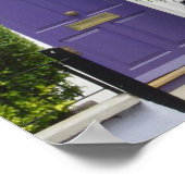Lila Türdrucke Poster (Ecke)