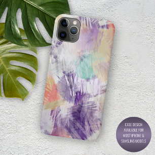 Lila Türkis Aqua Koralle Kunstmalerei Case-Mate iPhone Hülle