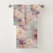 Lila Türkis Blues Badhandtuch Set (Insitu)