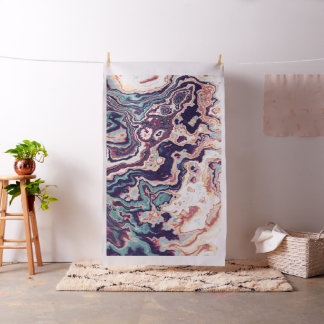 Lila Türkis Marmor Geode Fusion Stoff