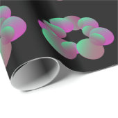 Lila-Türkis sprudelt Packpapier (Rolleneckpunkt)