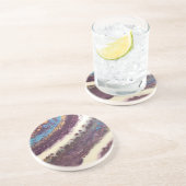 Lila Türkis und Gold Untersetzer (Seite)