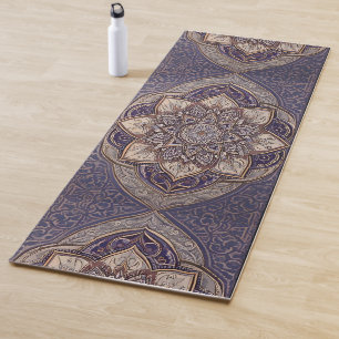 Lila Türkisch Mandala Yogamatte