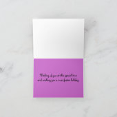 Lila Türkische Diva Karten (Innenseite)