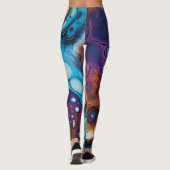Lila Türkische Leggings (Rückseite)