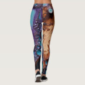 Lila Türkische Leggings (Rückseite)