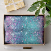 Lila Türkise Mermaid Sparkle Girly Glitz Seidenpapier (Geschenk)