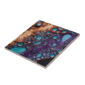 Lila Türkisfarben Keramik Tile Fliese (Seite)