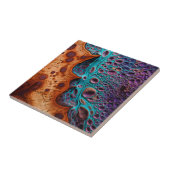 Lila Türkisfarben Keramik Tile Fliese (Seite)