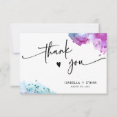 Lila türkisfarbene Hochzeit (Vorderseite)