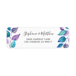 Lila türkisfarbenes Blatt