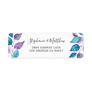 Lila türkisfarbenes Blatt