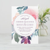 Lila türkisfarbenes Hochzeitsessen Probe (Stehend Vorderseite)