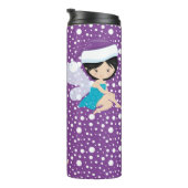 LILA- & TURQUOISE WINTERFAIRIEN THERMOSBECHER (Nach rechts gedreht)