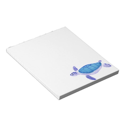 Lila Turtle Notizblock (angewinkelt)