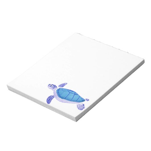 Lila Turtle Notizblock (Rotiert)