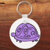 Lila Turtle Schlüsselanhänger (Vorderseite)