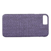 lila Tweed Case-Mate iPhone Hülle (Rückseite (Horizontal))