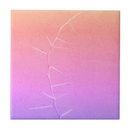 Lila Twig-Beton-Fieberbaum Fliese