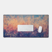 Lila Twilight am See Schreibtischunterlage (Tastatur & Maus)