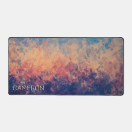 Lila Twilight am See Schreibtischunterlage