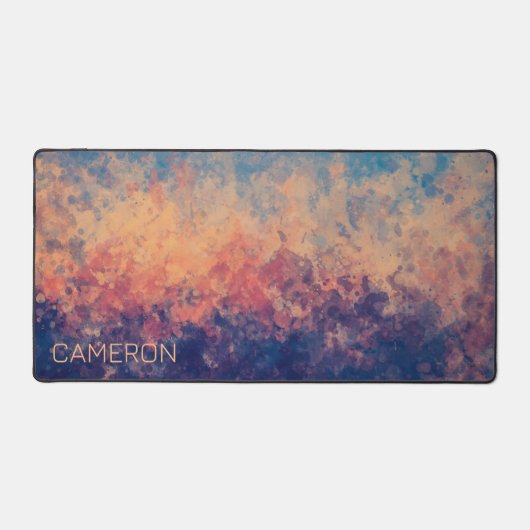 Lila Twilight am See Schreibtischunterlage (Vorderseite)