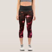 Lila Twilight Capri Leggings (Vorderseite)