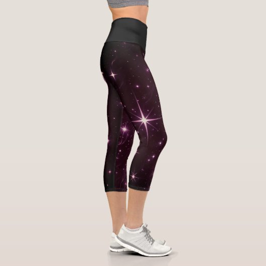 Lila Twilight Capri Leggings (Rechts)
