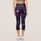 Lila Twilight Capri Leggings (Rückseite)
