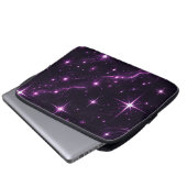 Lila Twilight Laptopschutzhülle (Vorne Knopf)