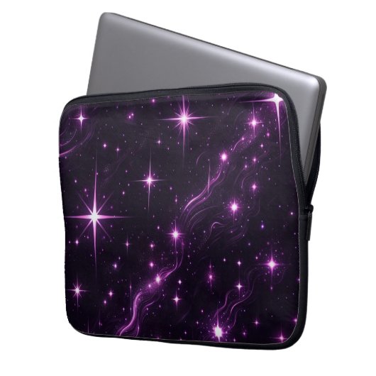 Lila Twilight Laptopschutzhülle (Vorderseite Links)