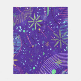 Lila Twilight-Party Fleecedecke