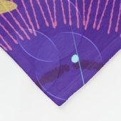 Lila Twilight-Party Fleecedecke (Ecke)