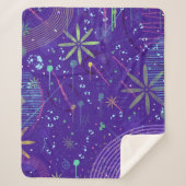 Lila Twilight-Party Sherpadecke (Vorderseite)