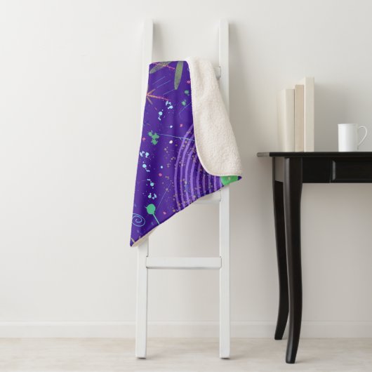 Lila Twilight-Party Sherpadecke (Beispiel)