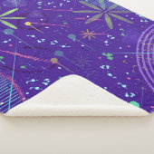 Lila Twilight-Party Sherpadecke (3/4)