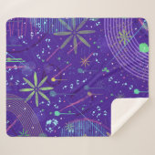 Lila Twilight-Party Sherpadecke (Vorderseite (Horizontal))
