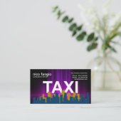 Lila Twilight Sky Luminity TAXI Cloud Taxi Visitenkarte (Stehend Vorderseite)
