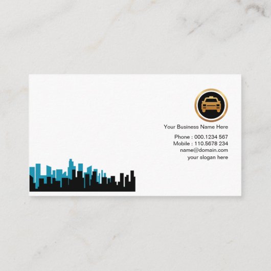 Lila Twilight Sky Luminity TAXI Cloud Taxi Visitenkarte (Rückseite)