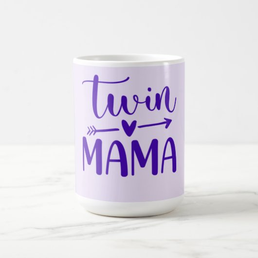 Lila Twin Mama Kaffeetasse (Mittel)