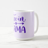 Lila Twin Mama Kaffeetasse (VorderseiteRechts)