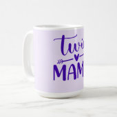 Lila Twin Mama Kaffeetasse (Vorderseite Links)
