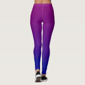 Lila u. blaue Leggings (Rückseite)